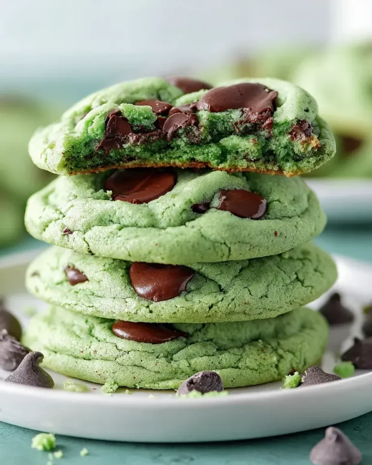 Mint Chocolate Chip Cookies