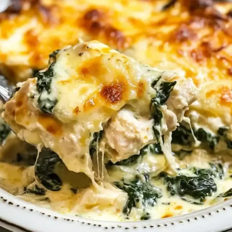 Chicken and Spinach Casserole with Cream Cheese