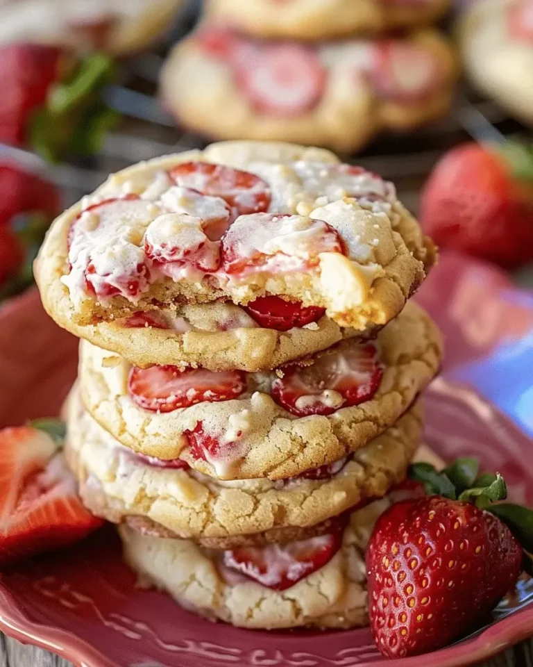 Sensational Strawberry Cheesecake Cookies Recipe