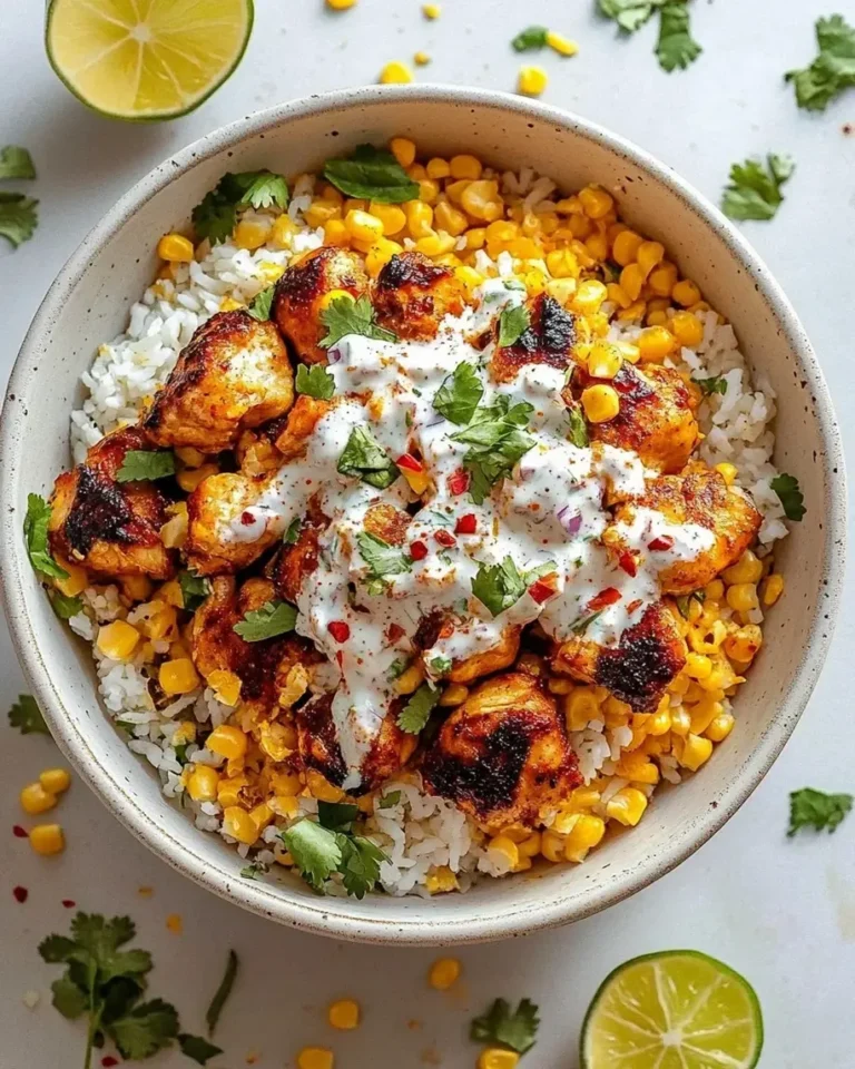 Street Corn Chicken Rice Bowl Recipe
