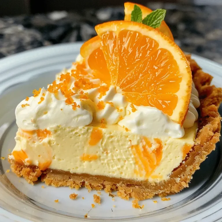 No Bake Orange Creamsicle Cheesecake