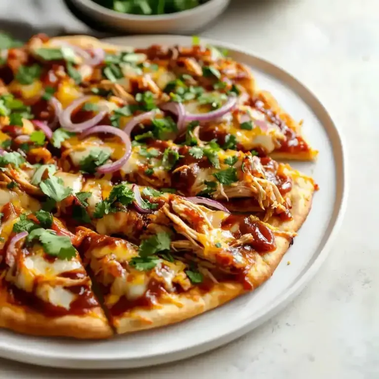 Easy BBQ Chicken Flatbread Recipe