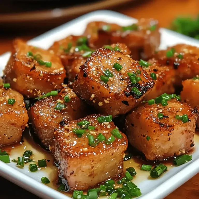 Savory Garlic Pork Bites: An Easy Flavor Explosion