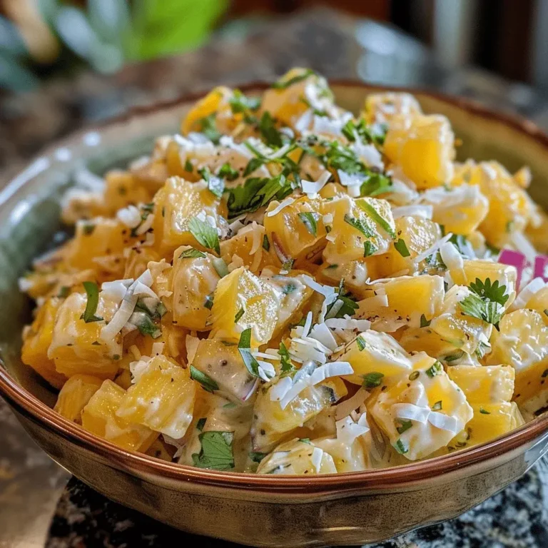 Tropical Coconut Pineapple Salad Recipe