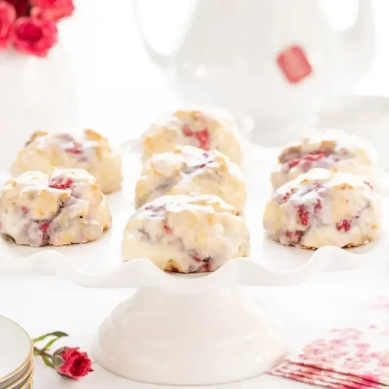 Heavenly Lemon Raspberry Scones