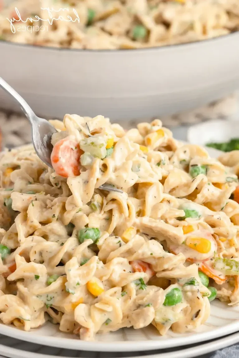 Creamy Chicken Pot Pie Pasta Recipe