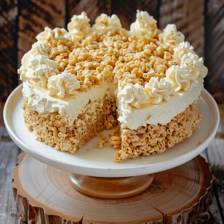 Rice Krispie Treat Cheesecake