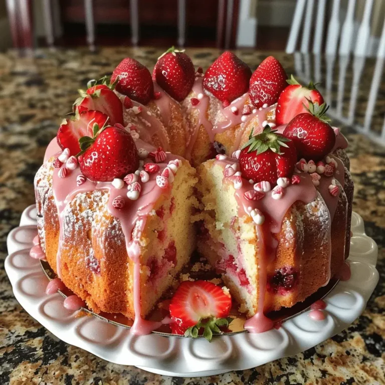 Strawberry Bliss Pound Cake