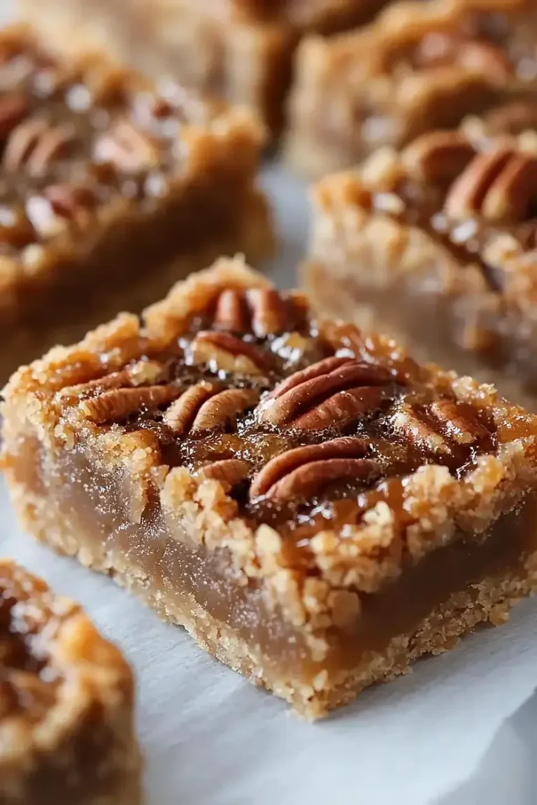 Tasty Pecan Pie Bars With Pie Crust