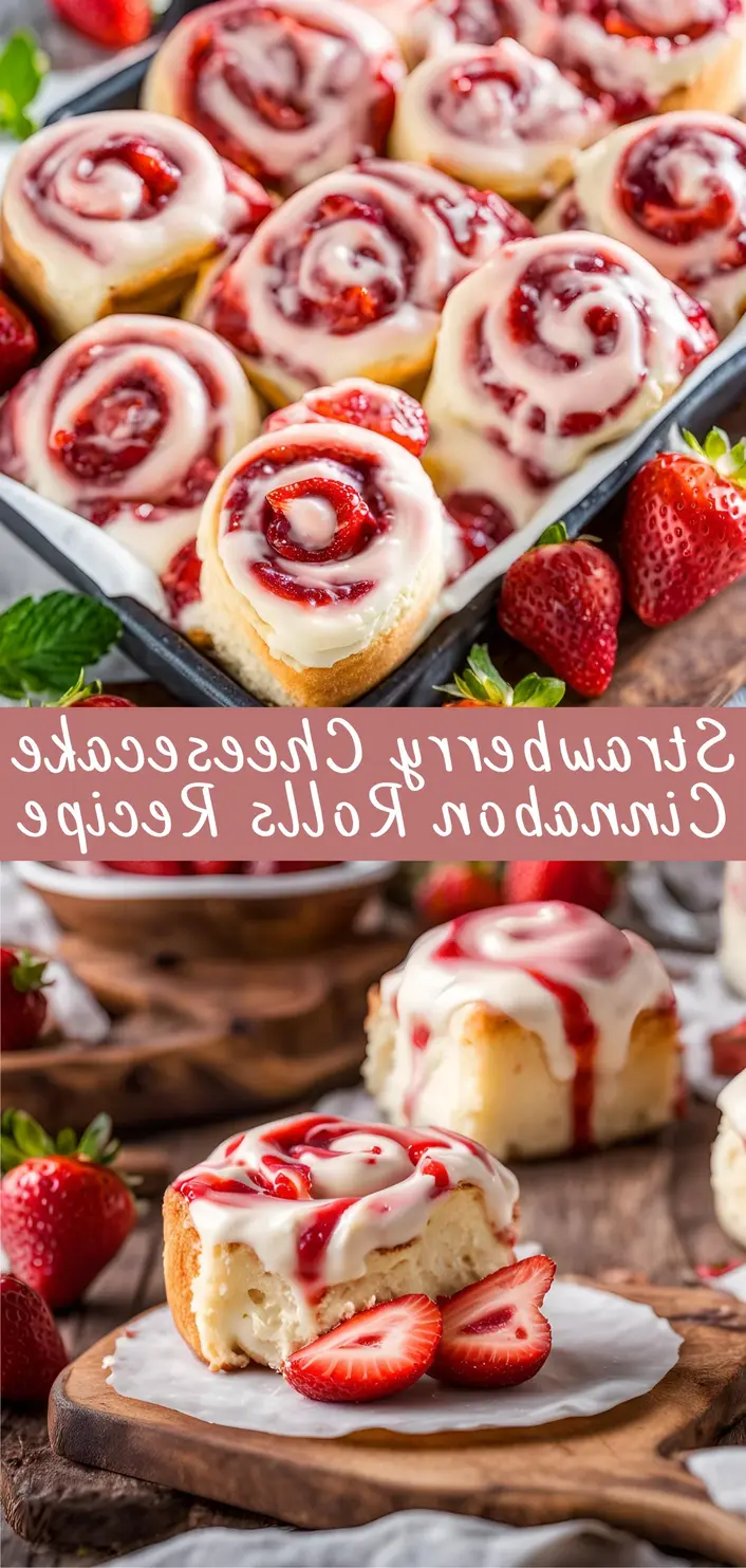 Strawberry Cheesecake Cinnabon Rolls Recipe