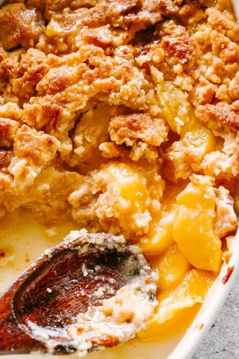 The BEST Peach Cobbler Recipe!