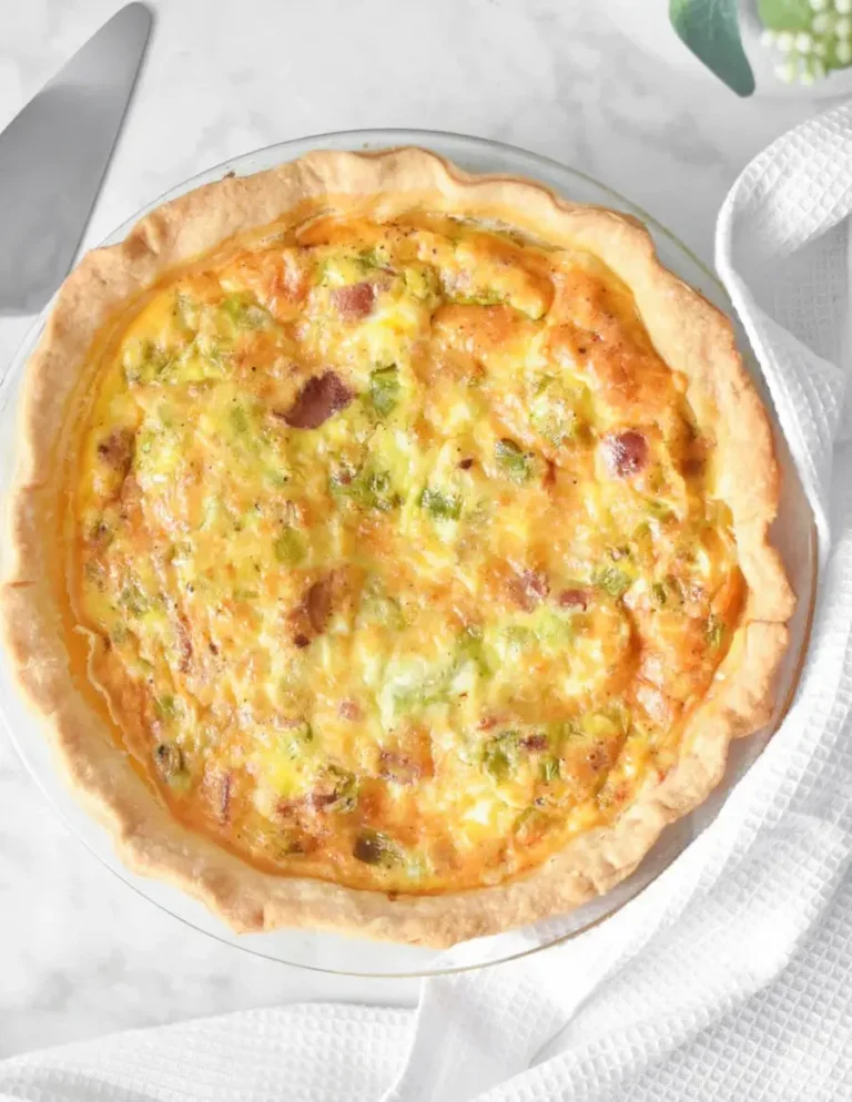 Bacon & Leek Quiche – Herbs & Flour