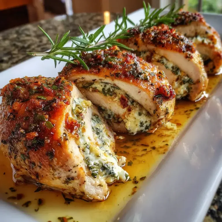 Herbed Ricotta Stuffed Chicken Rolls – Easy, Creamy & Delicious Dinner Idea