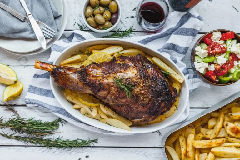 Greek Style Roasted Lamb • Olive & Mango