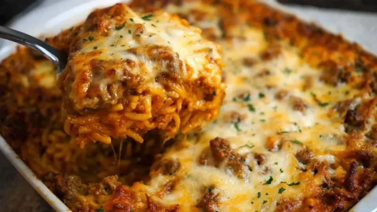 Southern Baked Spaghetti Casserole | Family Favorite Meal Prep