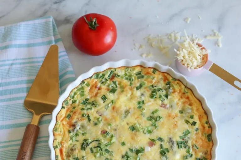 Asparagus, Ham & Gruyere Crustless Quiche