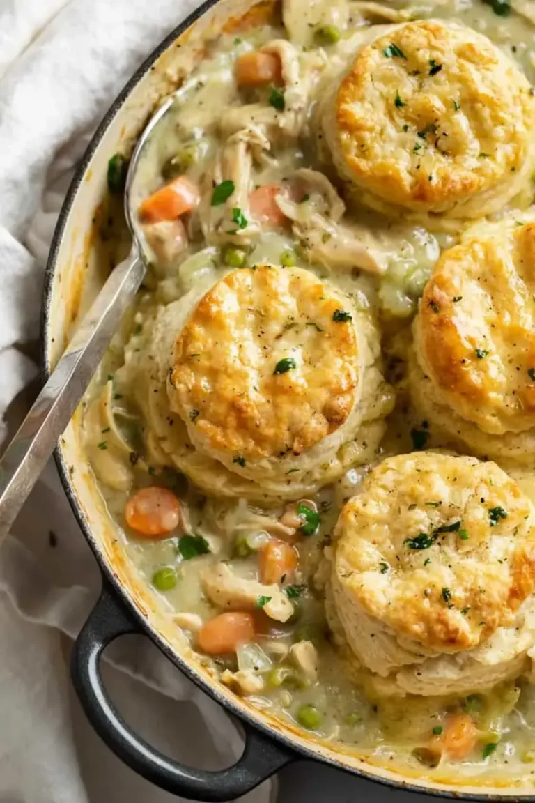 Chicken Pot Pie With Biscuits