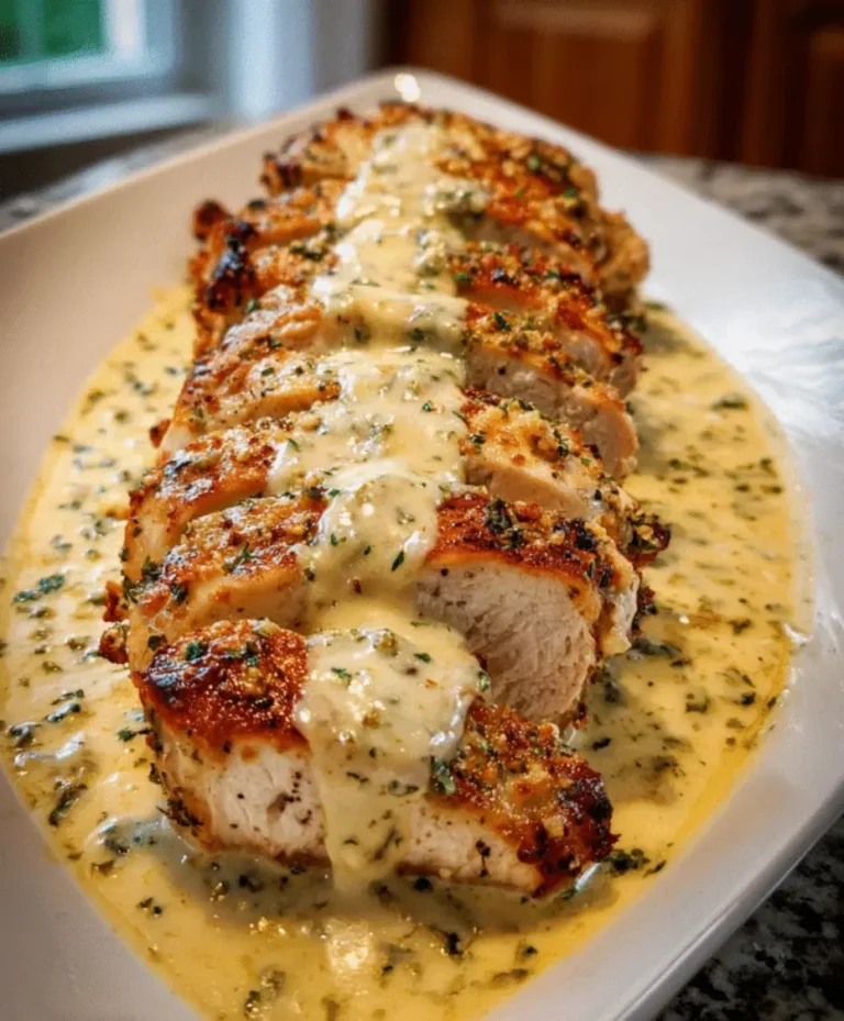 Baked Caesar Chicken with Creamy Parmesan Sauce