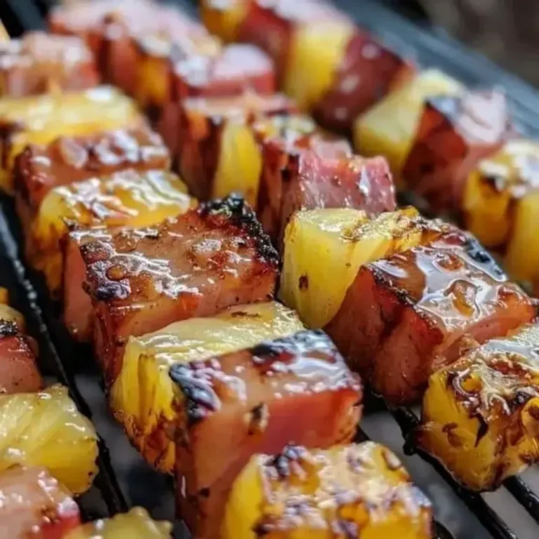 Hawaiian Ham and Pineapple Skewers
