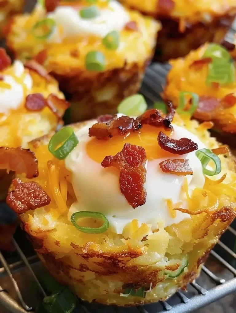 Loaded Bacon and Egg Hash Brown Muffins