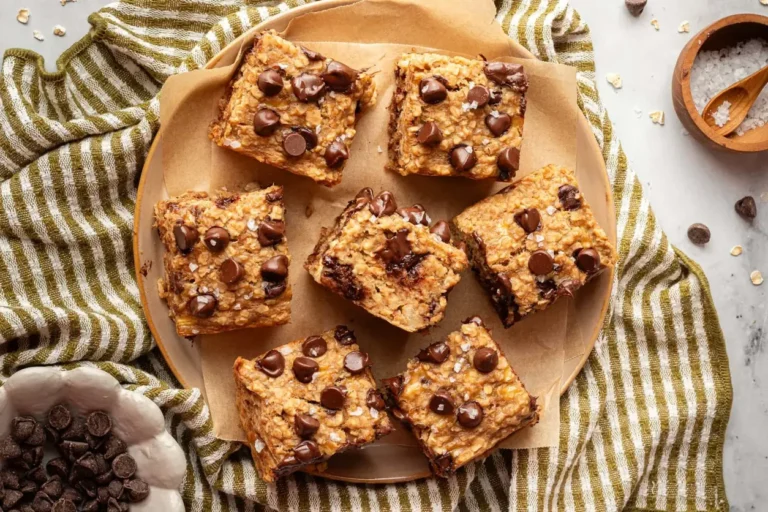 4 Ingredient Peanut Butter Banana Bars Recipe