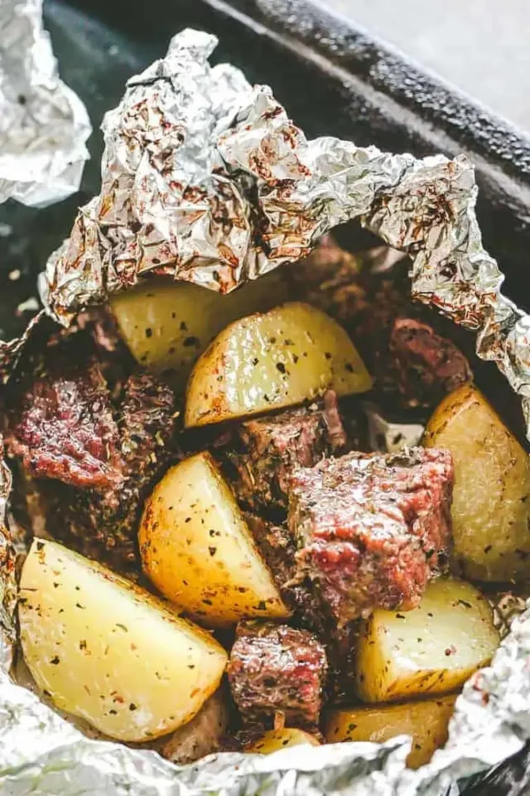Garlic Herb Steak and Potato Foil Packs