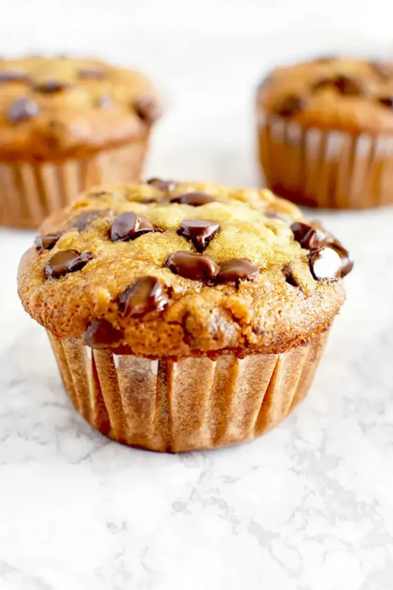 Moist Banana Chocolate Chip Muffins