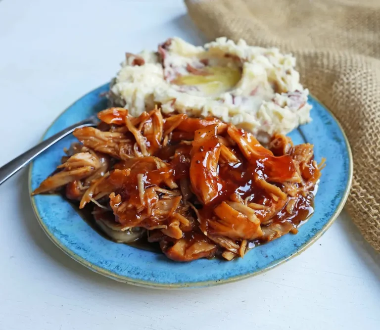 Slow Cooker Peach BBQ Chicken