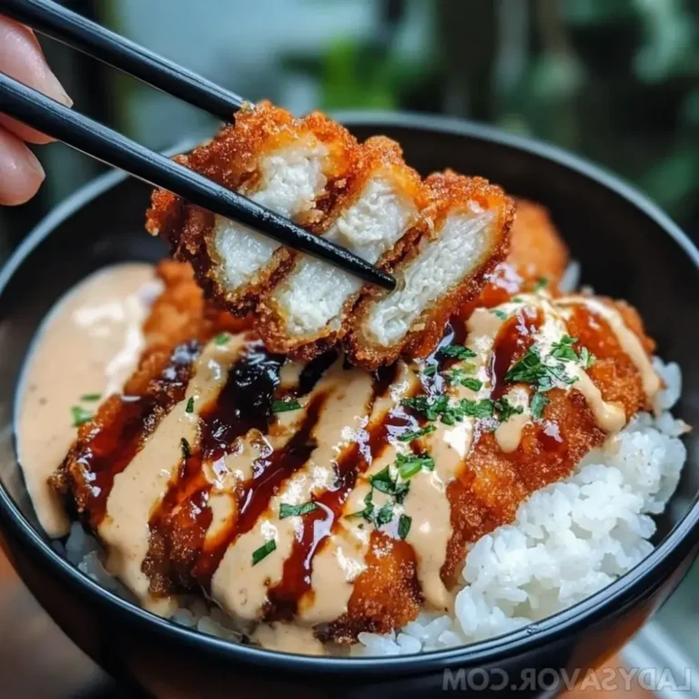 Japanese Katsu Bowls with Tonkatsu Sauce