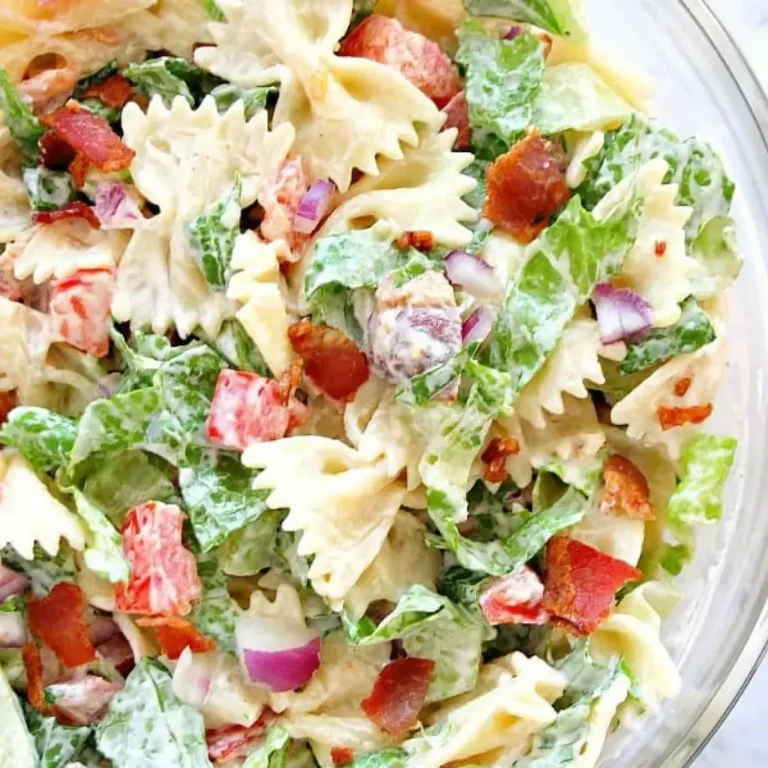BLT Pasta Salad – Crunchy Creamy Sweet