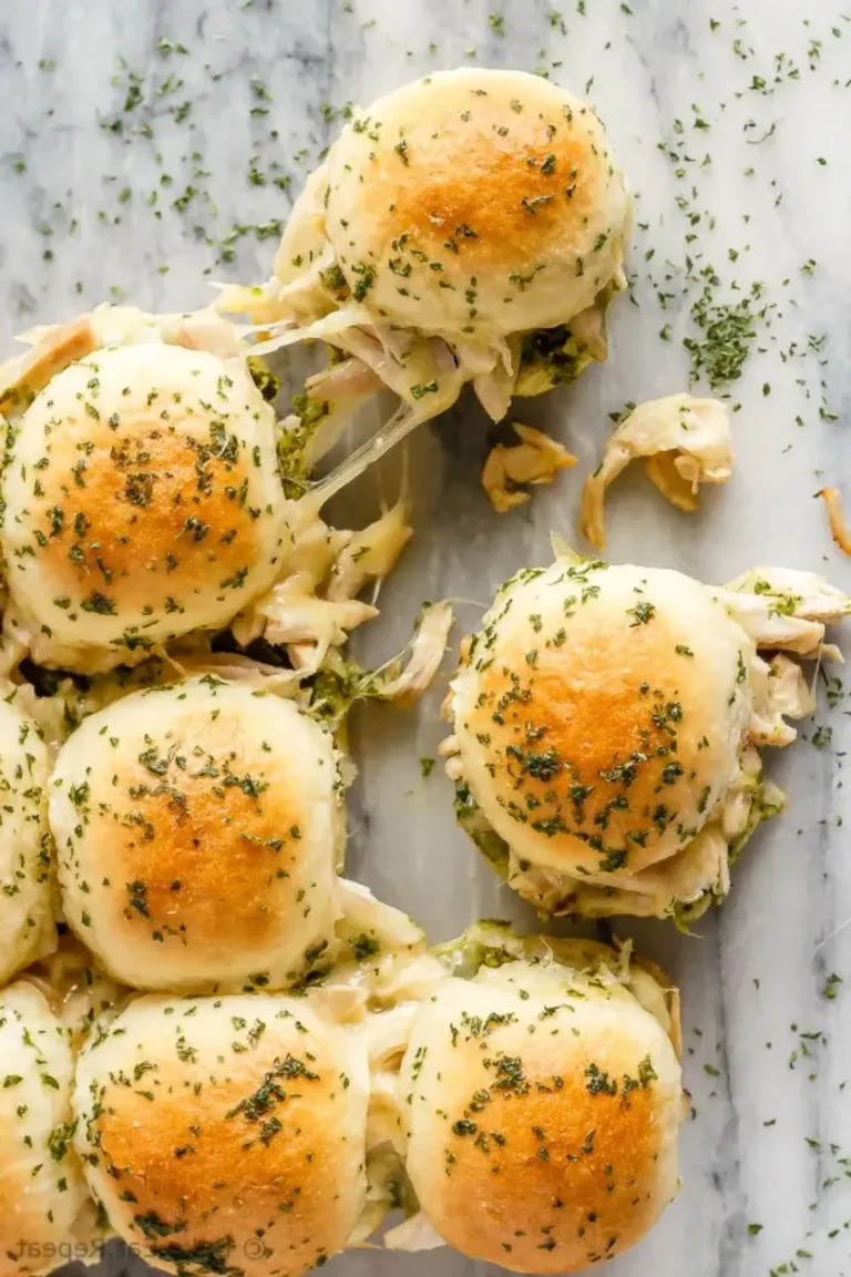 Pesto Chicken Pull Apart Sliders