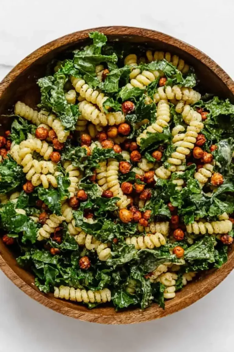 Kale Caesar Pasta Salad!