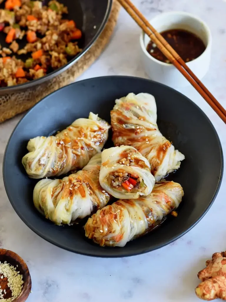 Vegan Cabbage Rolls (Asian-Inspired Wraps)