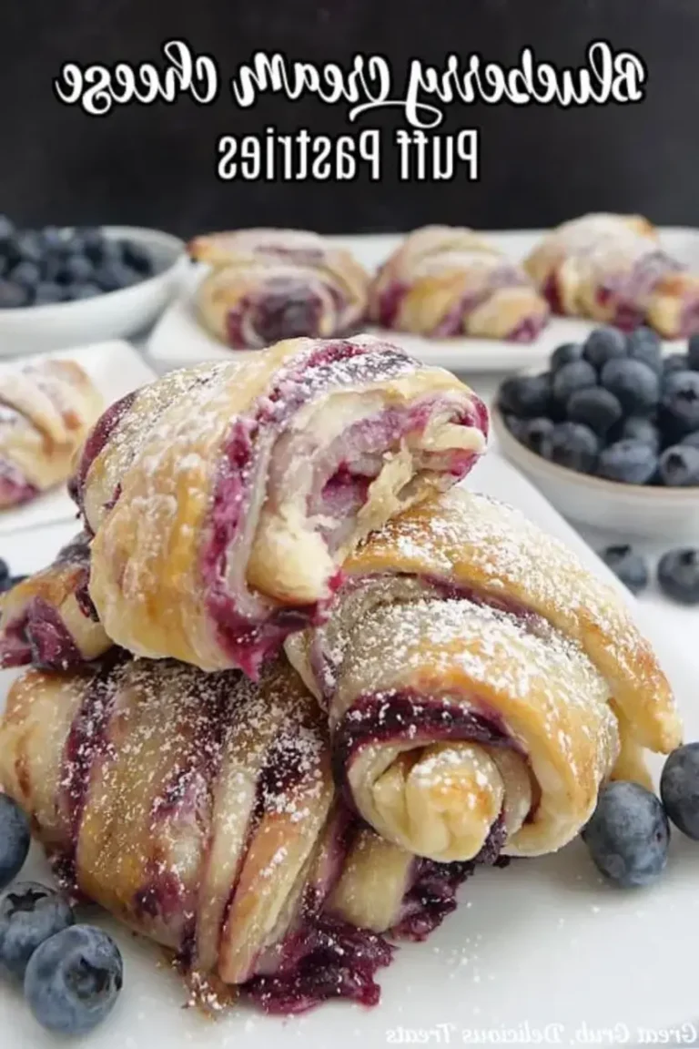 Blueberry Cream Cheese Puff Pastry