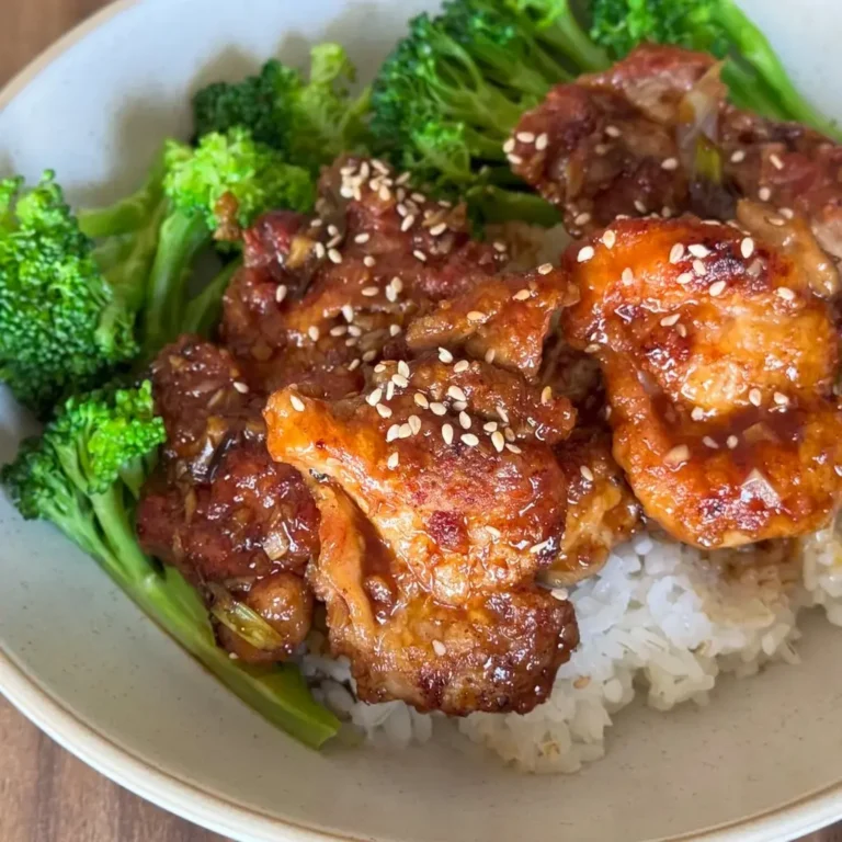 Air Fryer Korean Soy Garlic Chicken Thighs (Easy Recipe)