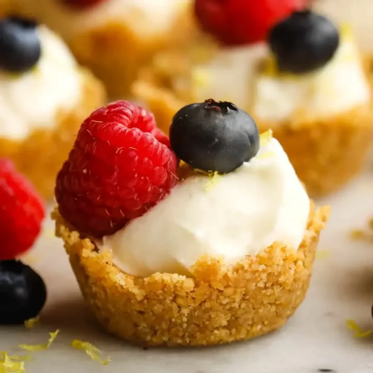 Mini No-Bake Lemon Cheesecake Tarts