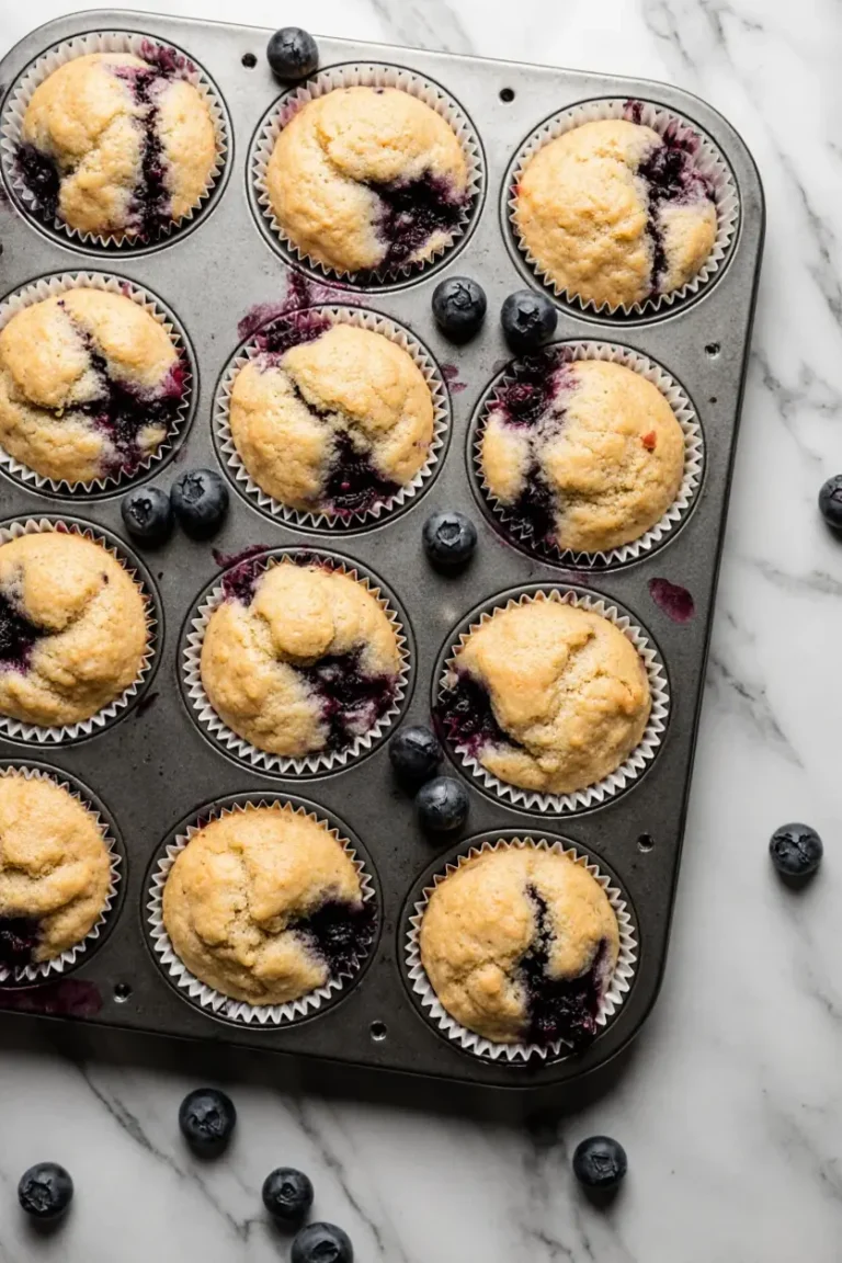Healthy Greek Yogurt Blueberry Protein Muffins