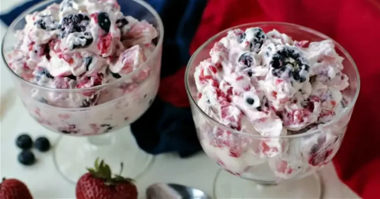 Lazy Berry Cheesecake Salad Recipe