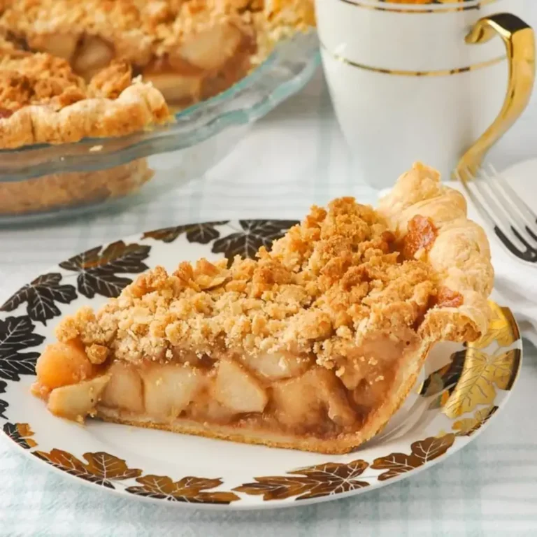 Deep Dish Apple Crumble Pie