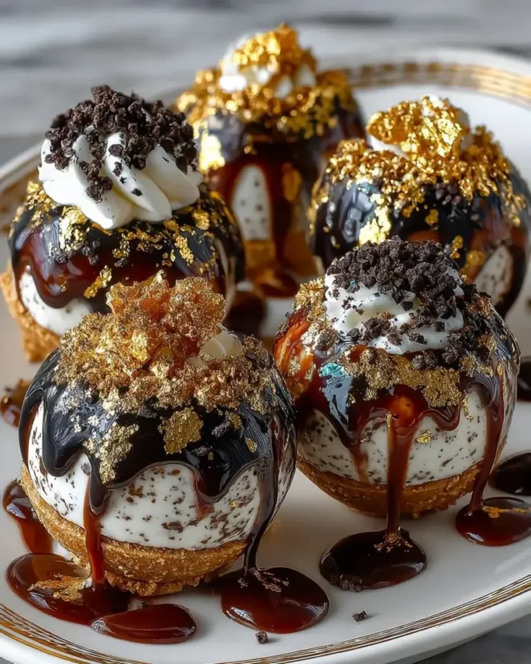 Irresistible Gold Leaf Espresso Stracciatella Bombs