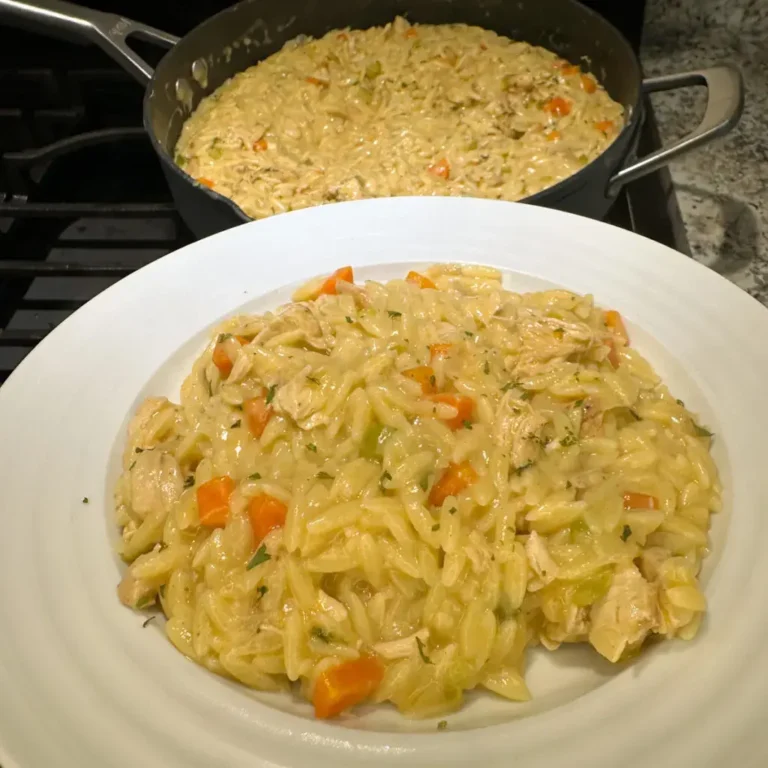 Creamy Chicken Pot Pie Orzo