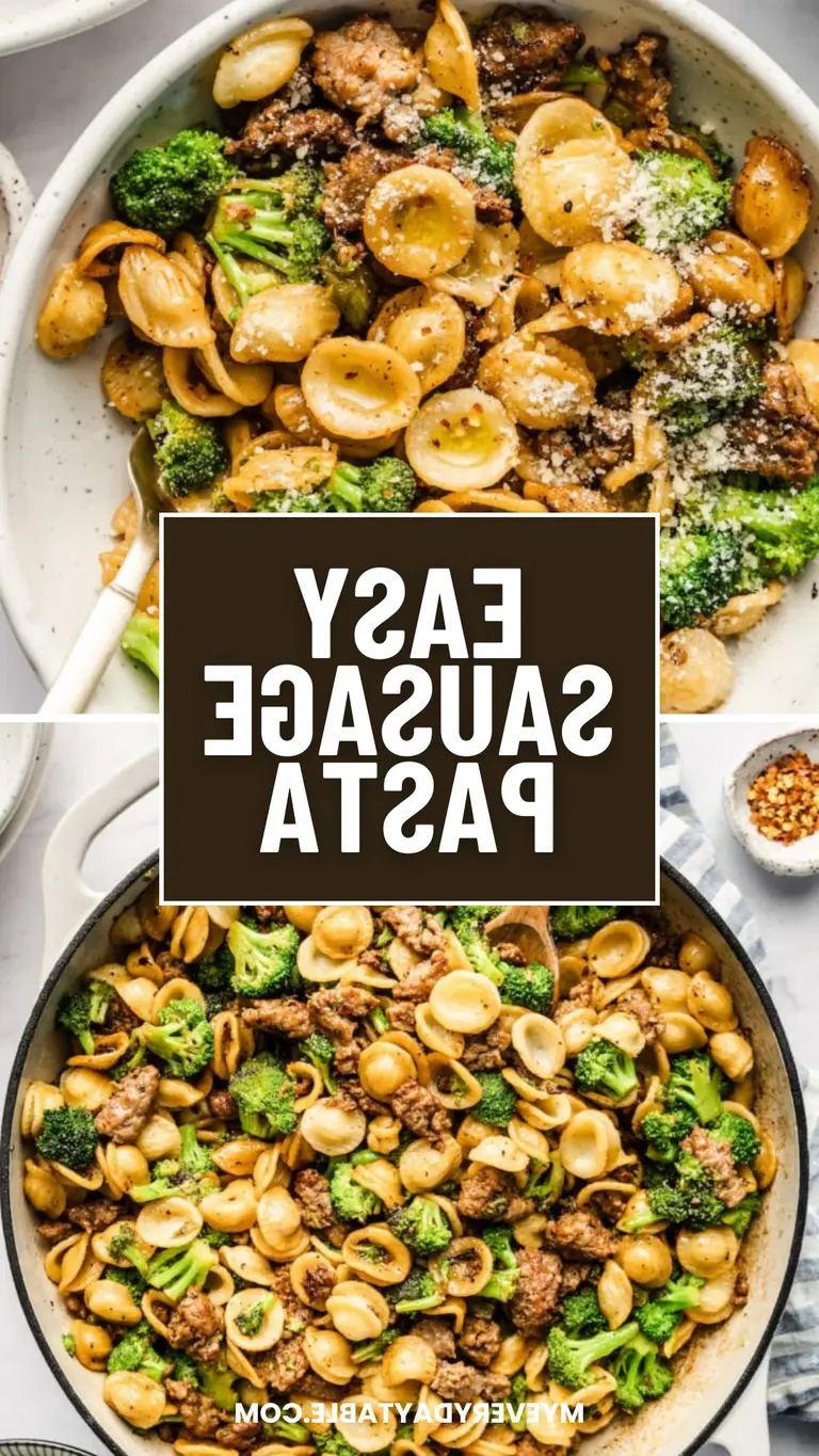 Orecchiette with Sausage and Broccoli Recipe