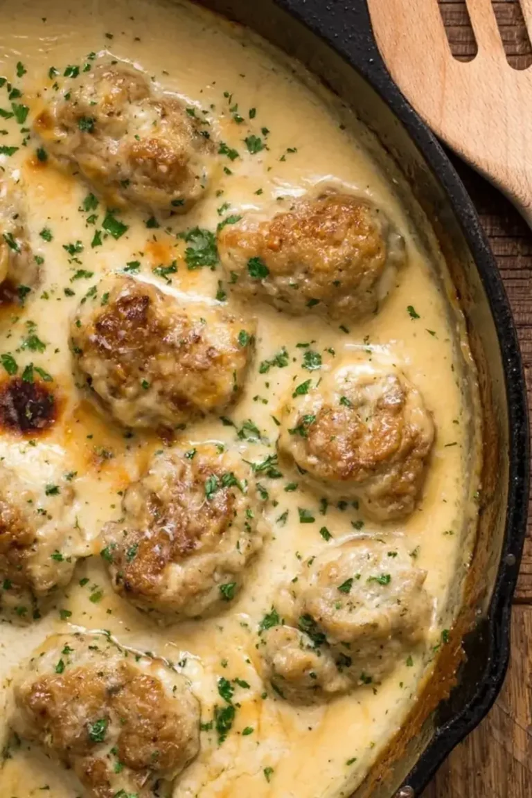 Keto Turkey Meatballs In A Creamy Sauce