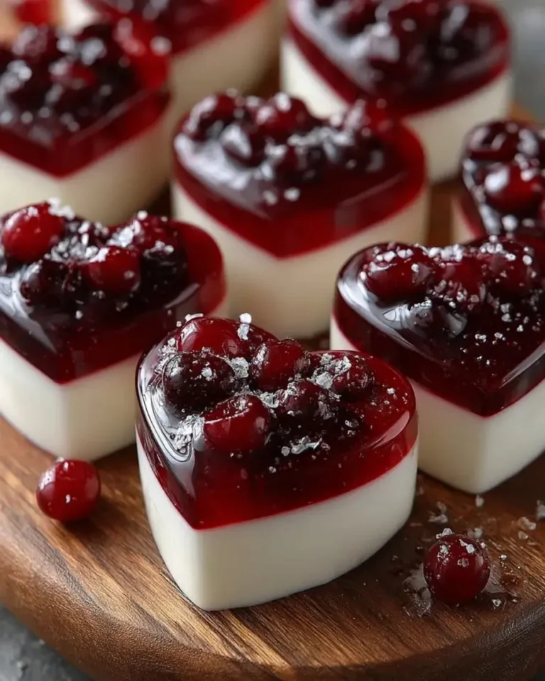 Stunning Cherry Vanilla Mirror Glaze Hearts Recipe