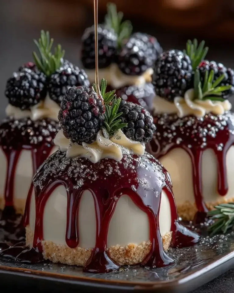 Gourmet Silver Sage & Blackberry White Chocolate Domes