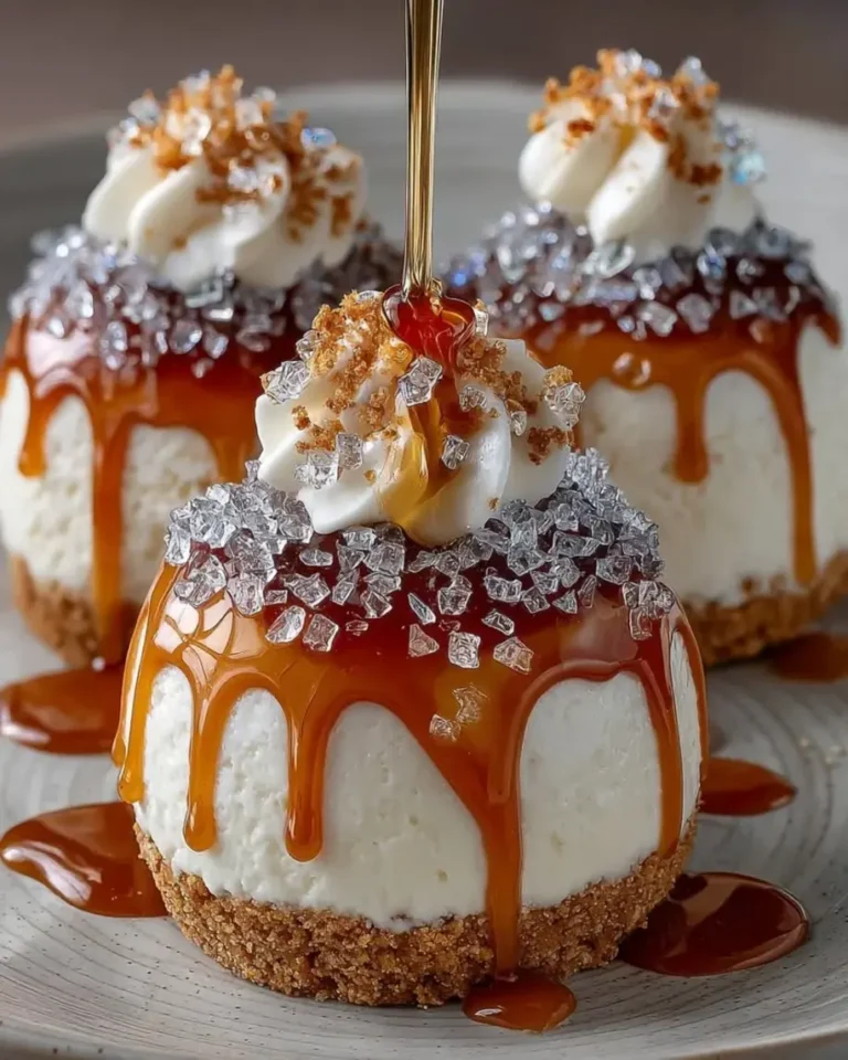 Diamond Vanilla Bean Cloud Bombs with Salted Caramel Core