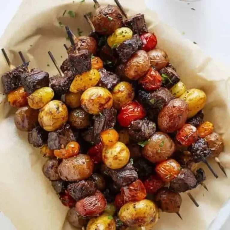 Rosemary Garlic Steak Kebabs