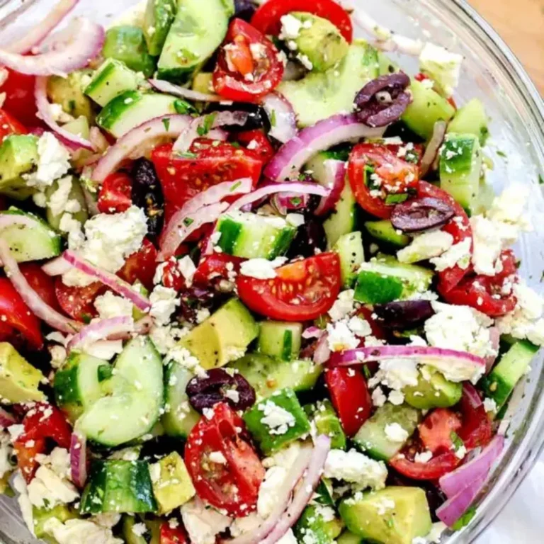 Greek Salad with Avocado