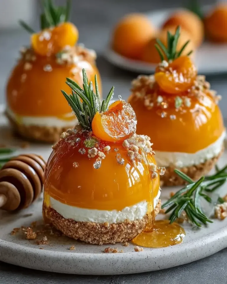 Shimmering Honey Apricot Rosemary Bombs
