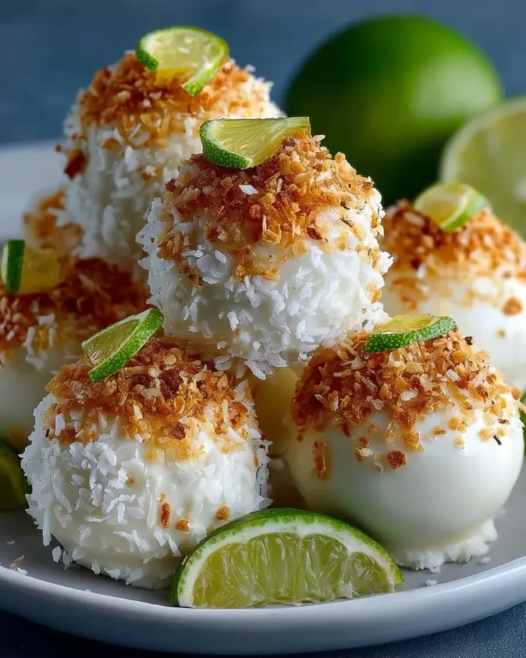 No-Bake Coconut Lime Dream Bombs with Gloss Finish